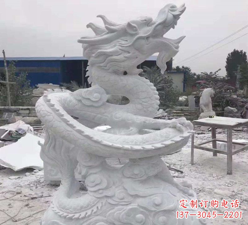 无锡公园景区盘龙石雕