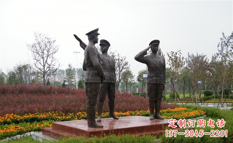 无锡金属警察雕塑——荣耀守护社会治安!