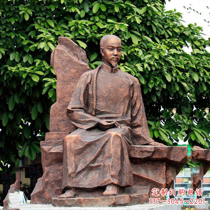 无锡清朝名人叶天士纯铜雕像