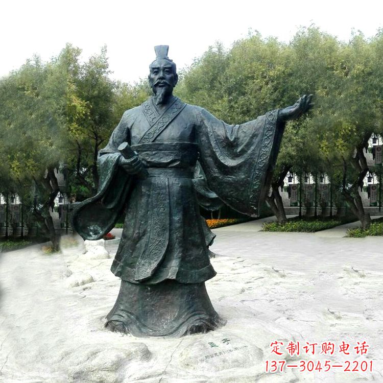 无锡孟子铜雕塑,荟萃战国时期智慧精华