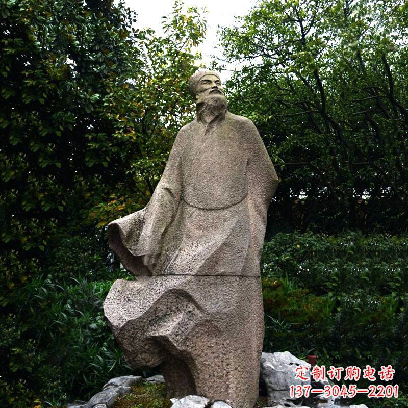无锡精美苏东坡砂岩雕塑