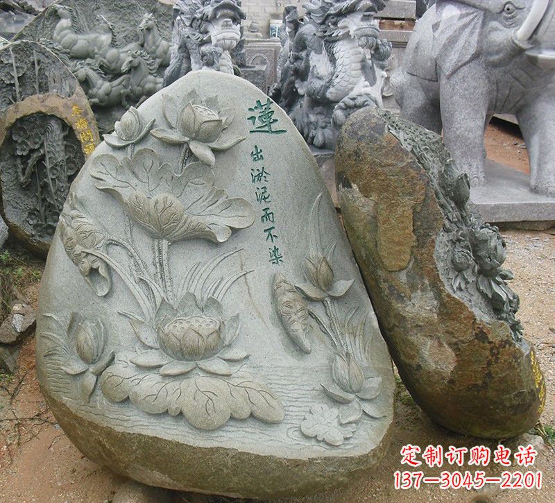 无锡以莲花为灵感的浮雕艺术