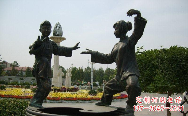 无锡艺术精灵传统太极拳铜雕