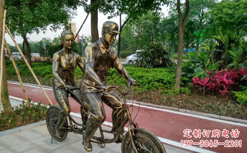 无锡集休闲、健身、艺术於一体的自行车雕塑