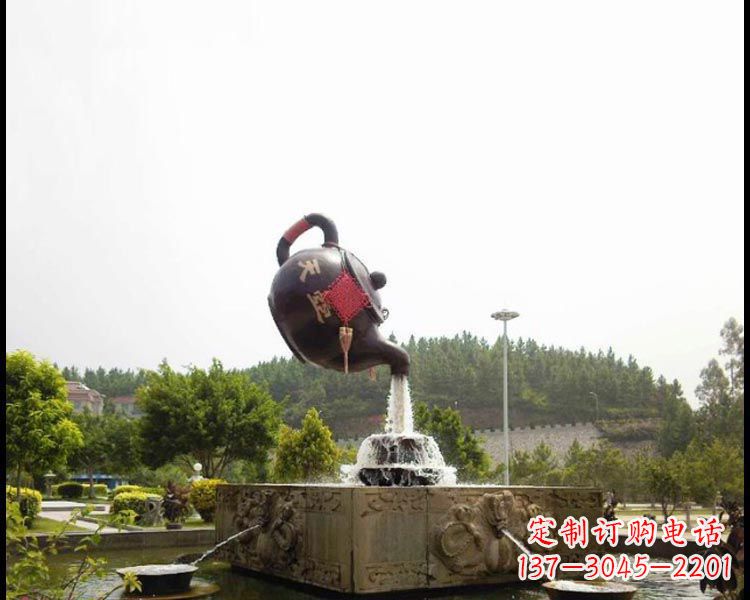 无锡传统工艺茶壶铜雕