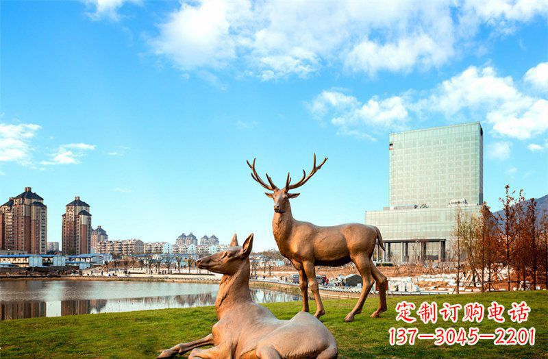 无锡优质精美羚羊铜雕塑
