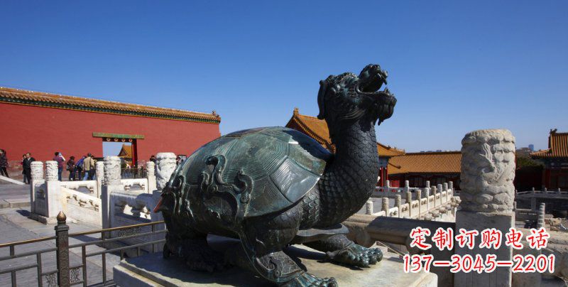 无锡公园龙龟景观铜雕