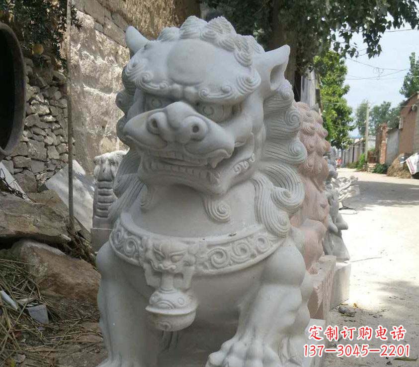 无锡中领雕塑母子狮子石雕