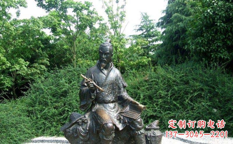无锡传统风情渔翁铜雕