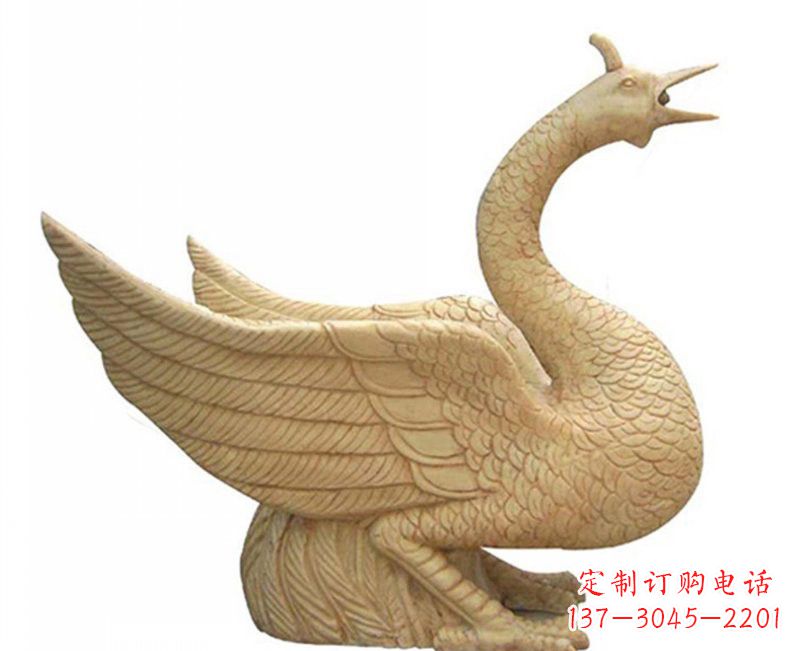 无锡公园喷水凤凰石雕
