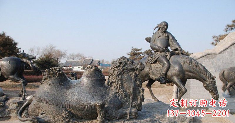无锡精致古典 骑马雕塑