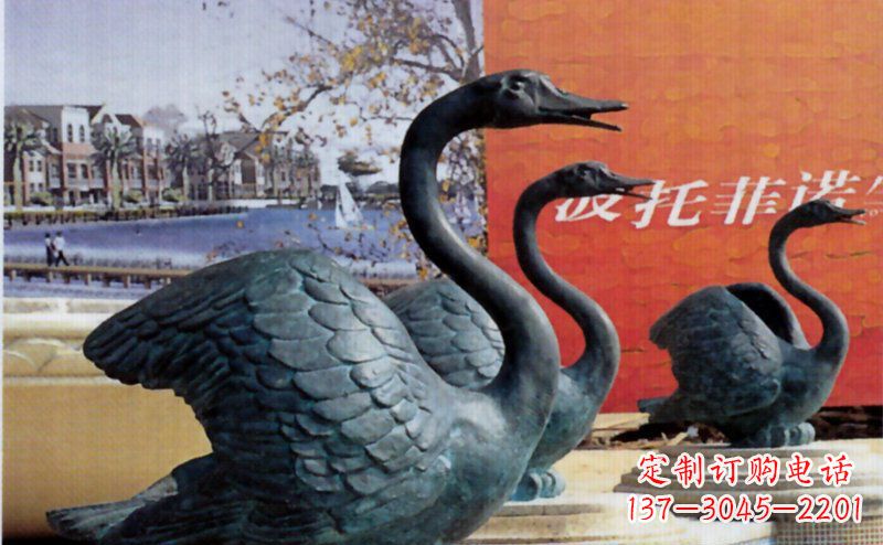 无锡优质青铜天鹅雕塑