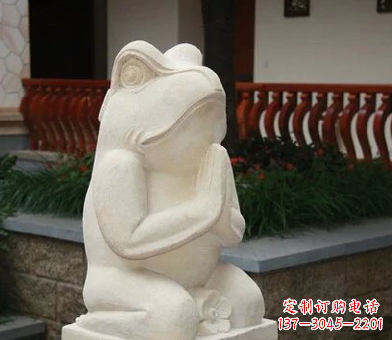 无锡中领雕塑精美绝伦的青蛙石雕