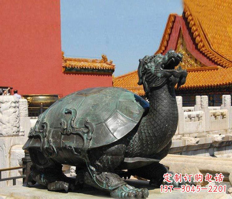 无锡精美铜雕龙龟,给你公园独特色彩