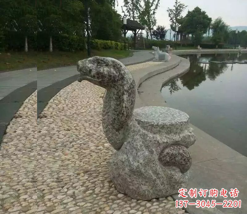 无锡中领雕塑-十二生肖蛇石雕