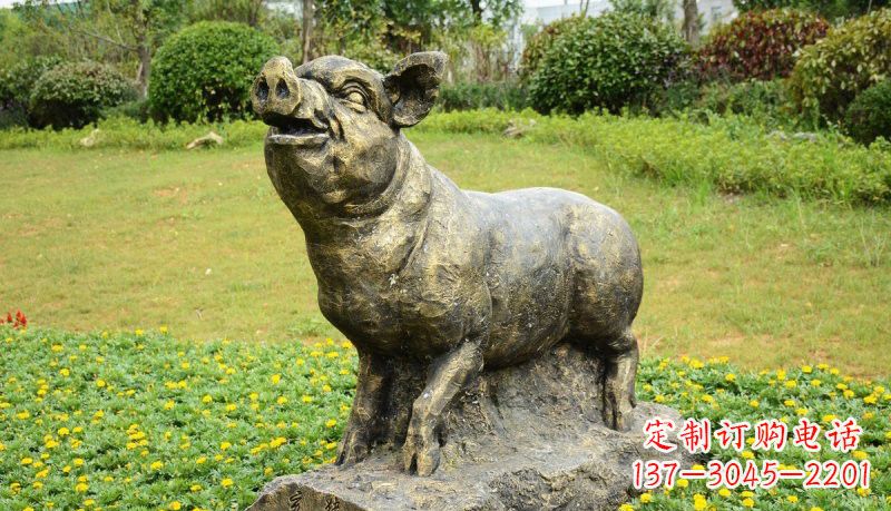 无锡公园十二生肖铜雕