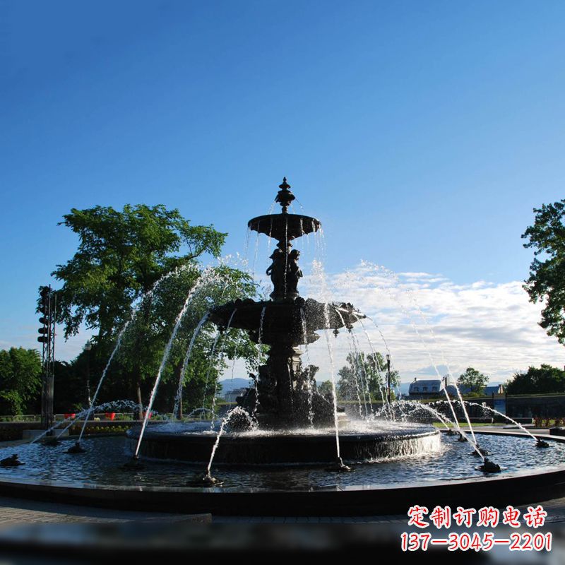 无锡精美喷泉雕塑,点缀公园美景