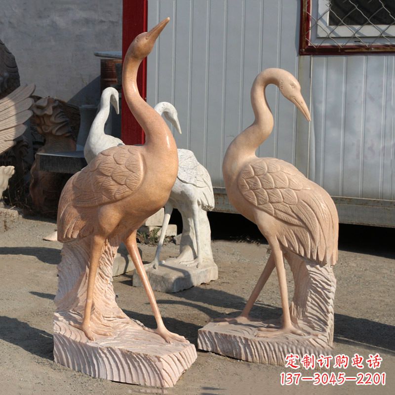 无锡公园石雕仙鹤