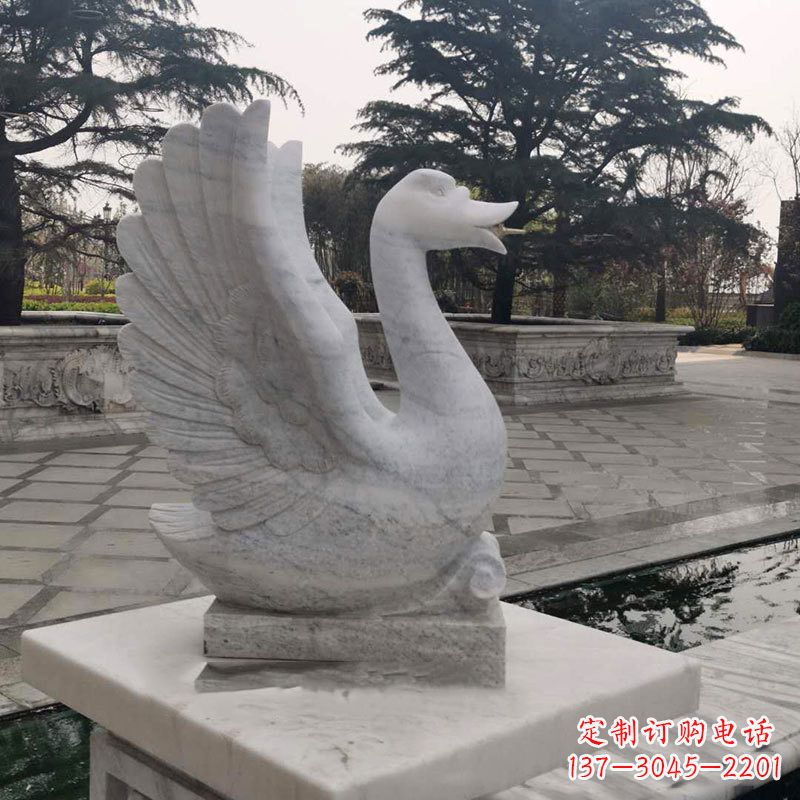 无锡精致的天鹅石雕塑