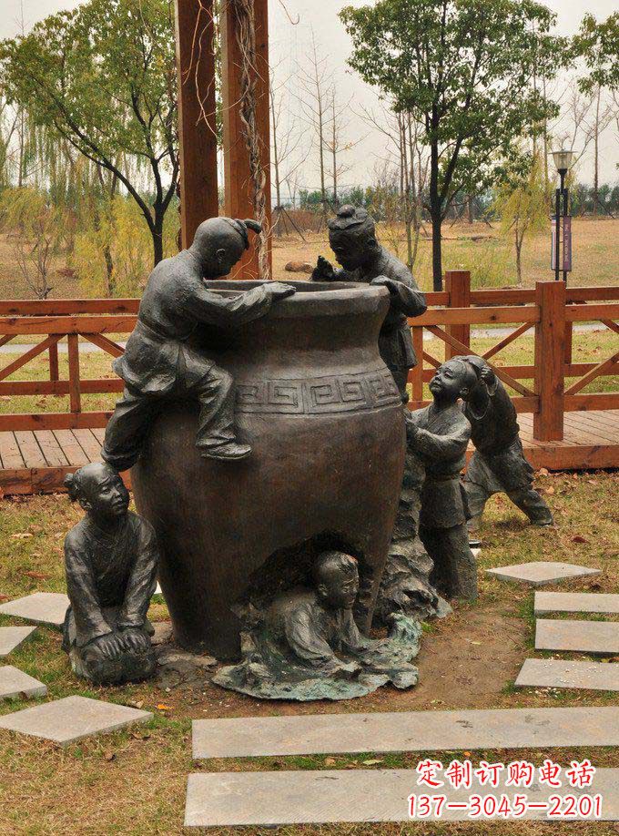 无锡司马光砸缸铜雕定制