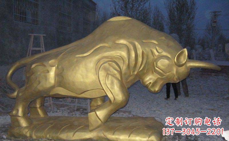 无锡拓荒牛铜雕—瑰丽壮观的动物雕塑