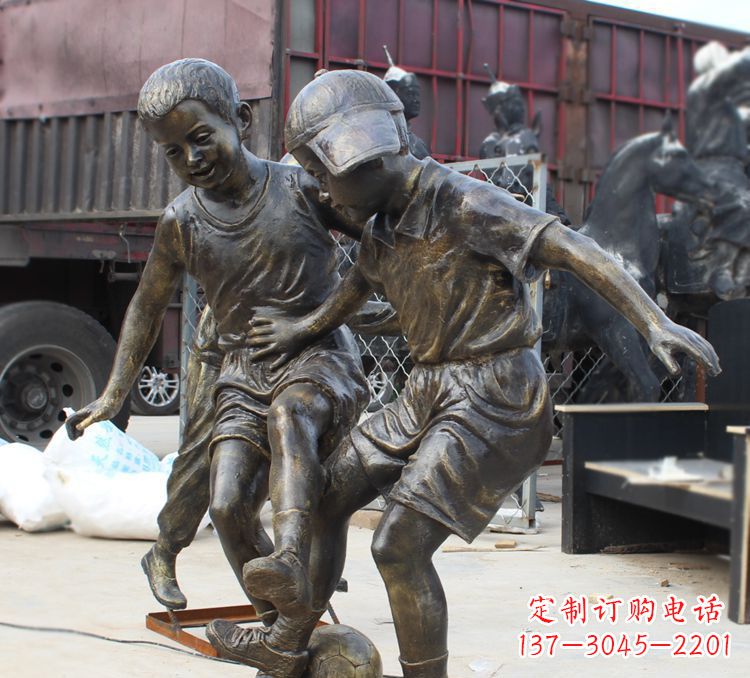 无锡足球精美铜雕