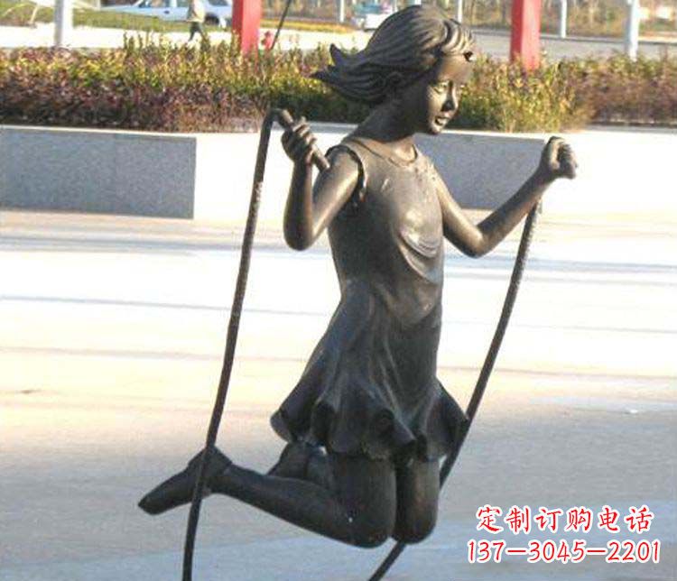 无锡汇聚灵动的青春,唯美女孩铜雕