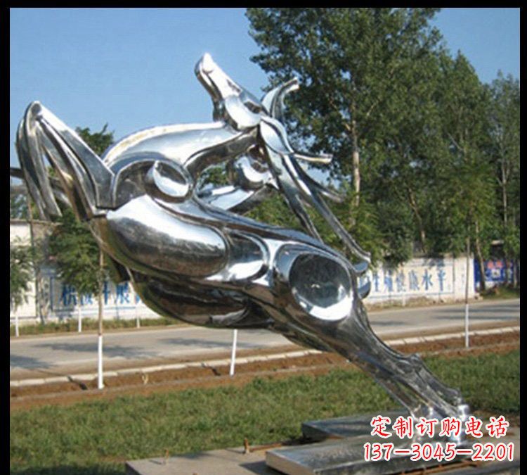 无锡梅花鹿不锈钢雕塑新美的精美装饰