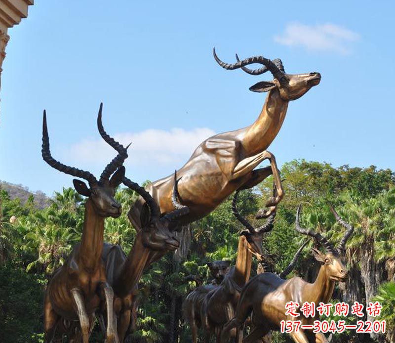 无锡立体雕塑——羚羊奔跑
