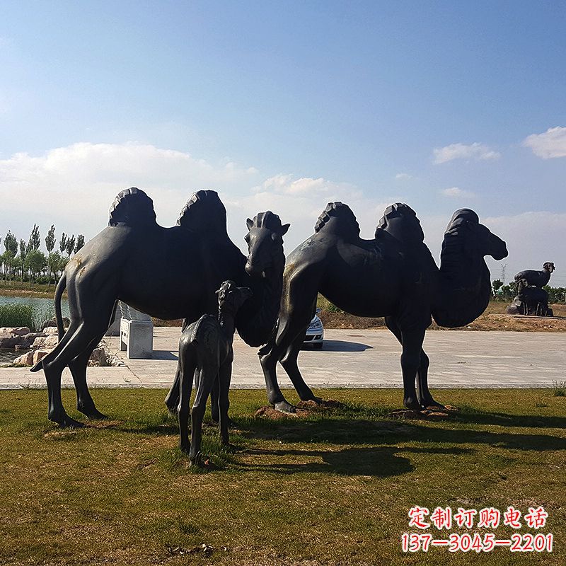 无锡铜骆驼雕塑,精致景观装饰