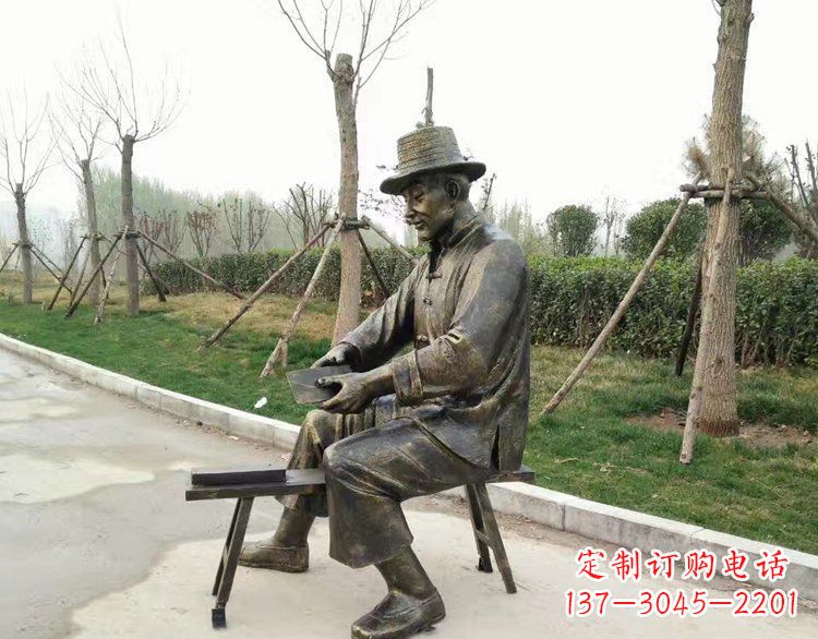 无锡铜雕老人雕塑