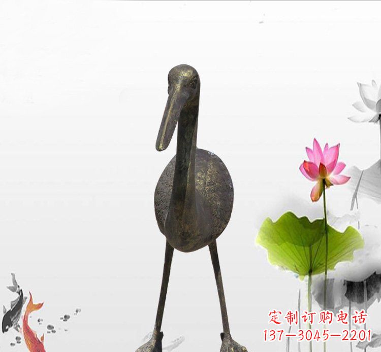 无锡高品质铜制仙鹤雕塑