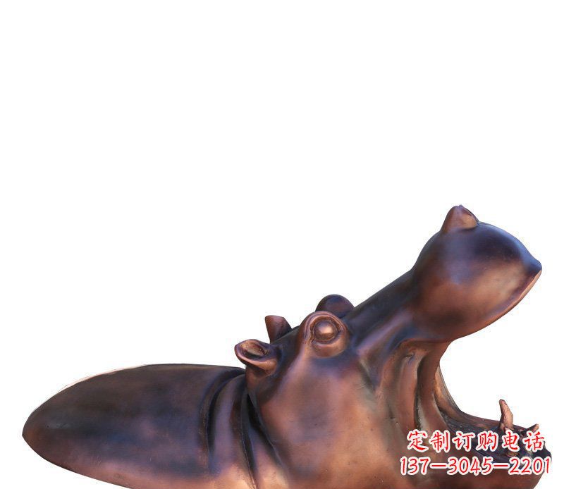 无锡产品名称铜质河马雕塑