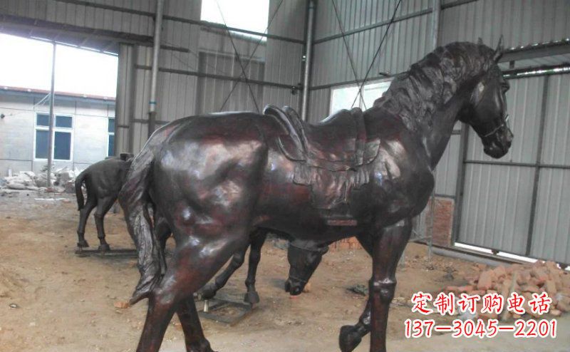 无锡公园铜马动物铜雕