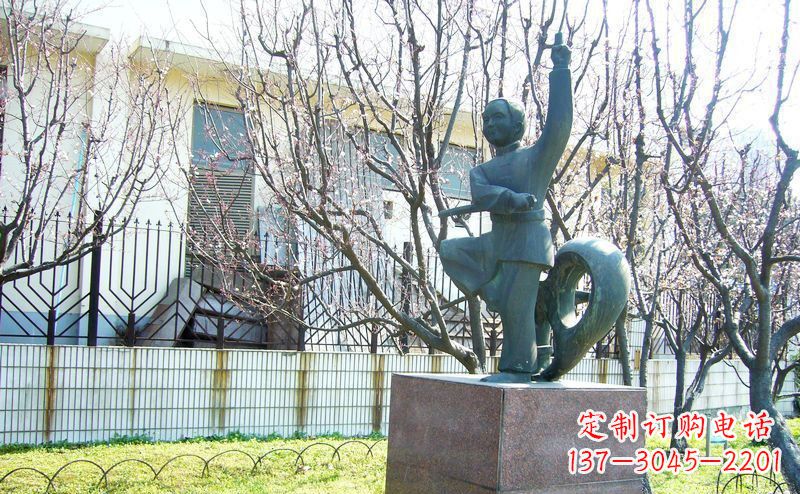 无锡精致细腻的老人铜雕