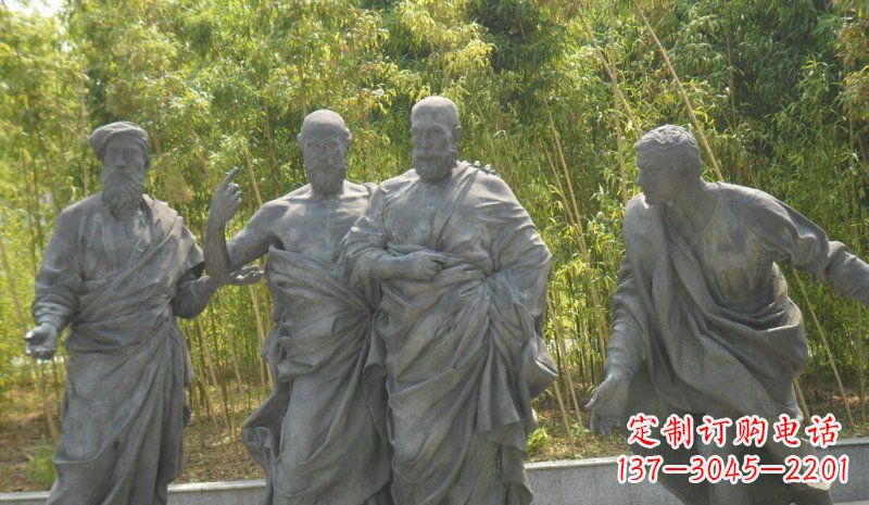 无锡传承经典,深情呈现——铜雕西方名人人物雕塑