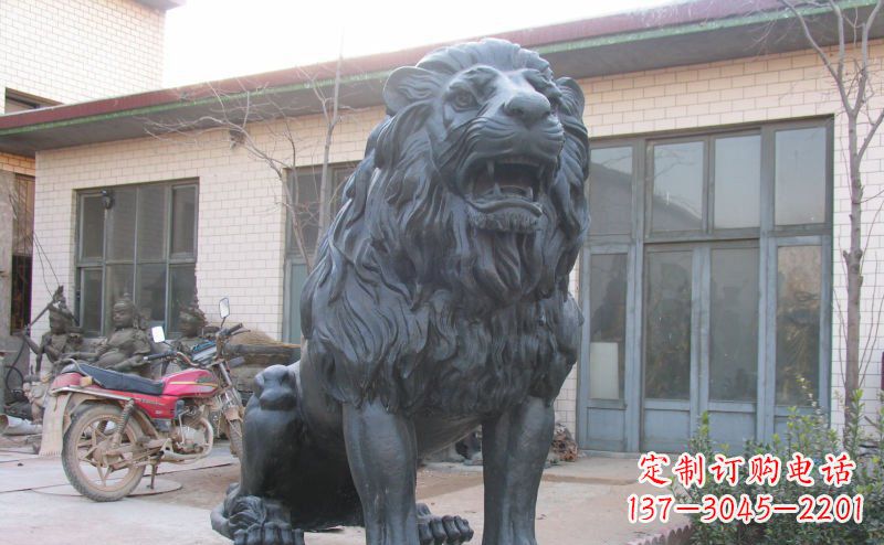 无锡公园西洋狮子铜雕