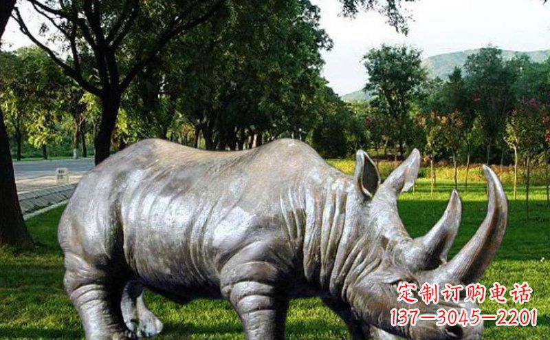 无锡公园犀牛玻璃钢