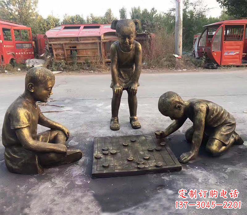 无锡铜雕“童年梦想”儿童雕塑