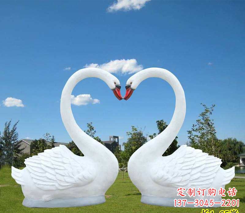 无锡玻璃钢仿真天鹅雕塑