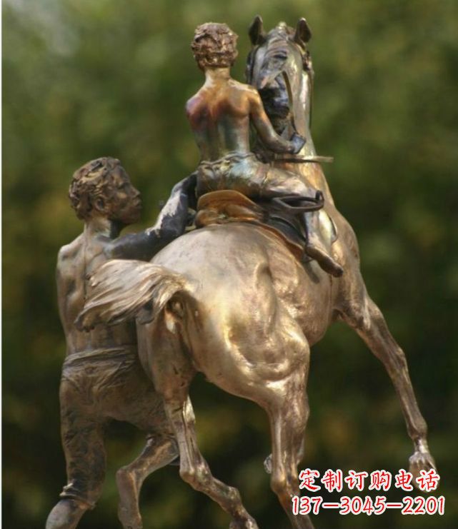 无锡浪漫无限,精致骑马铜雕