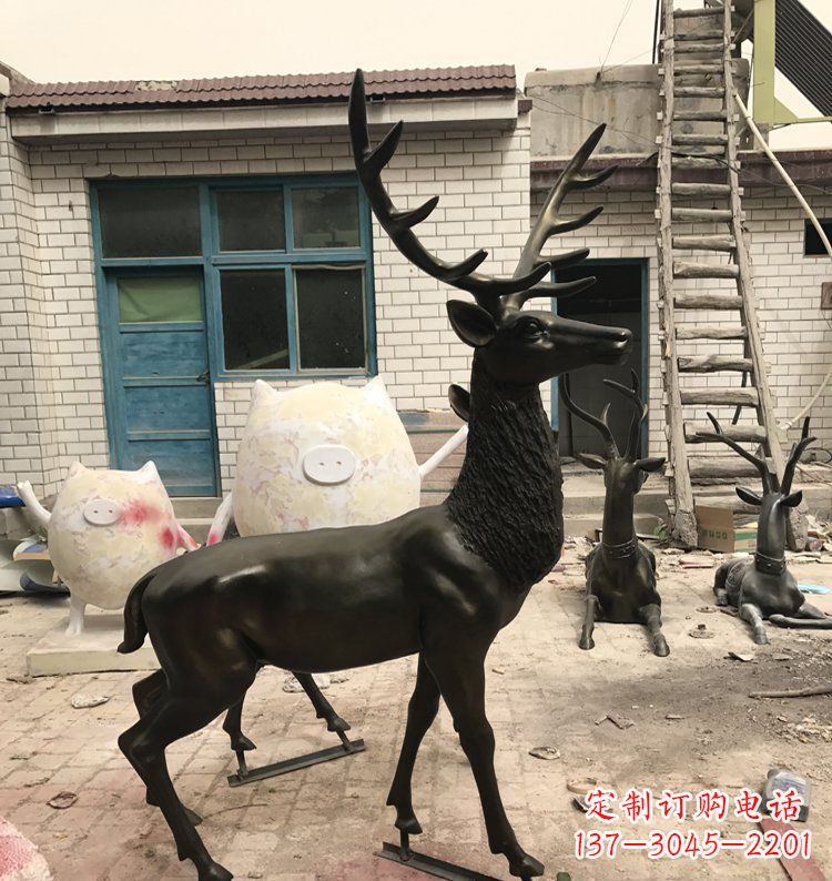 无锡公园动物铜雕