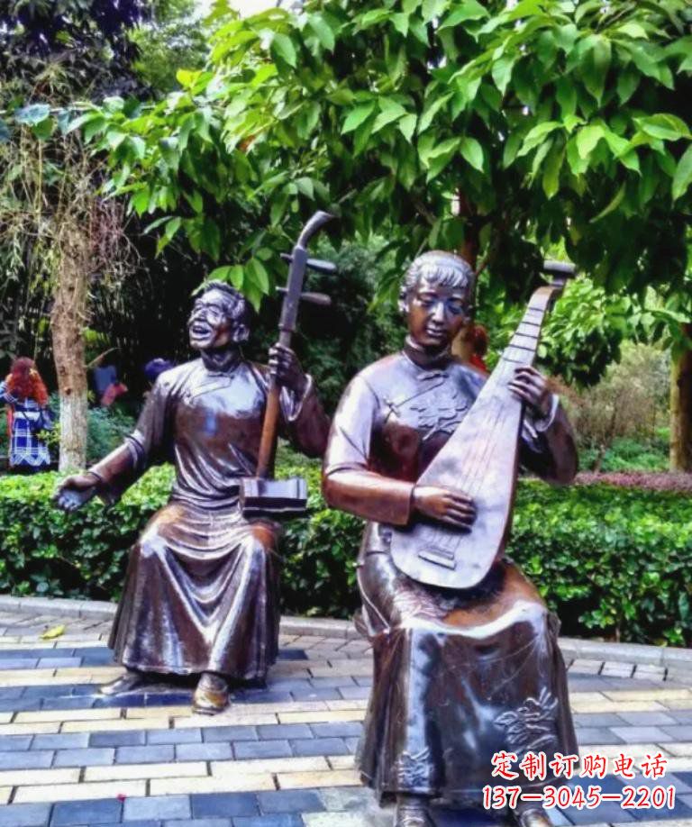 无锡以音乐为灵感原点的二胡铜雕