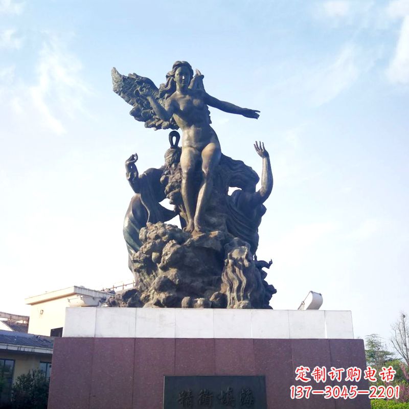 无锡雕刻传说——精卫填海景观雕塑