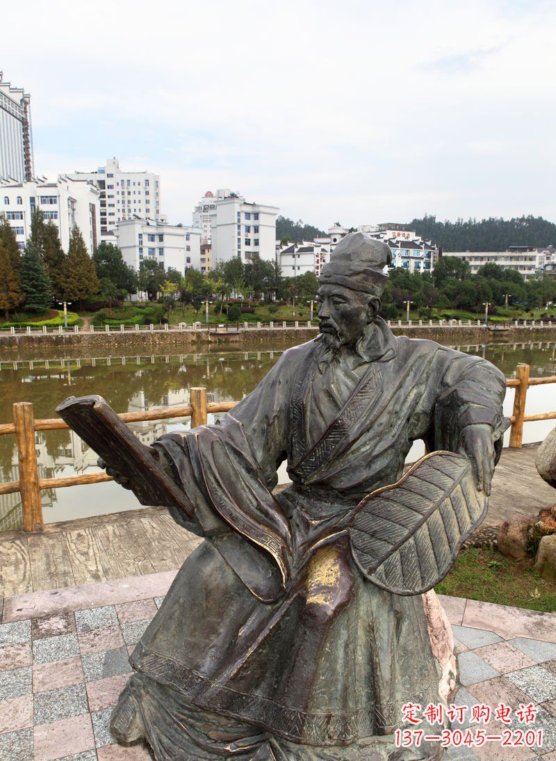 无锡匠心打造的肖像诸葛亮雕塑
