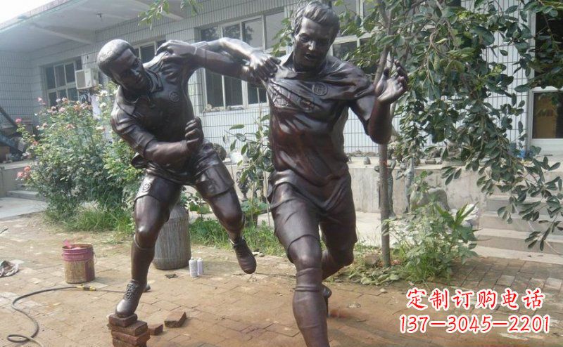 无锡领雕塑卓越的足球雕塑技艺