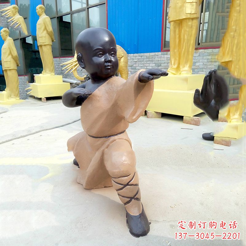 无锡传承传统文化的绝佳礼品——“功夫小和尚”雕塑