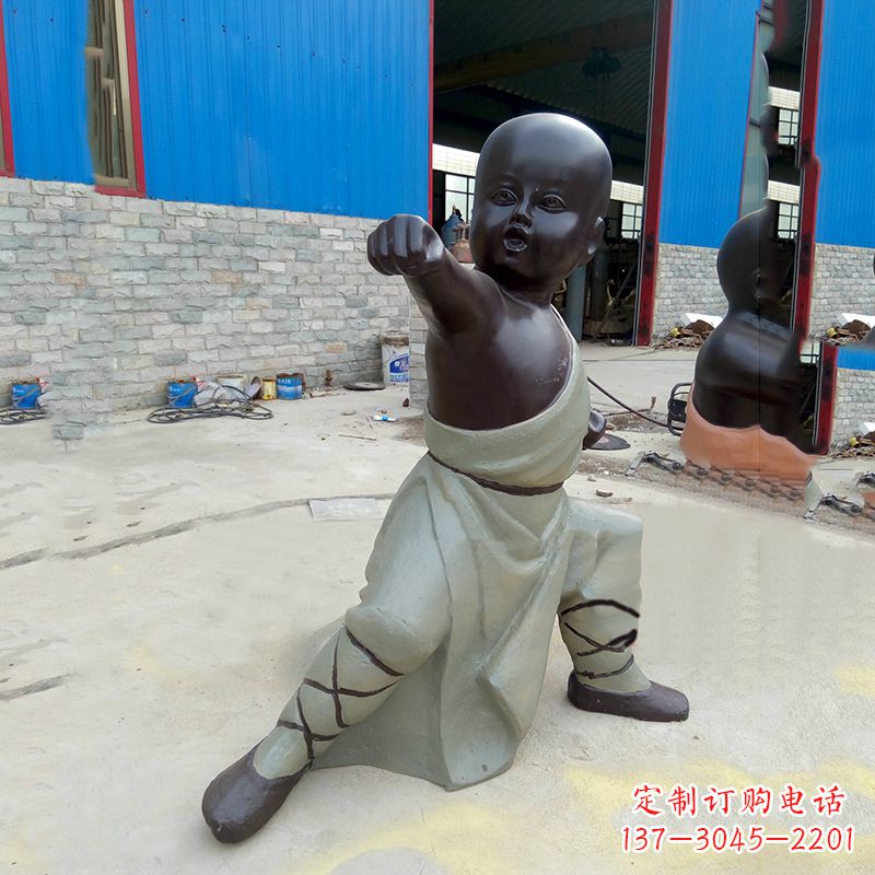 无锡精致和尚铜雕塑