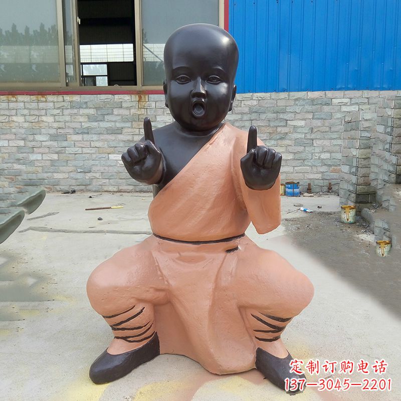 无锡铜雕功夫小和尚
