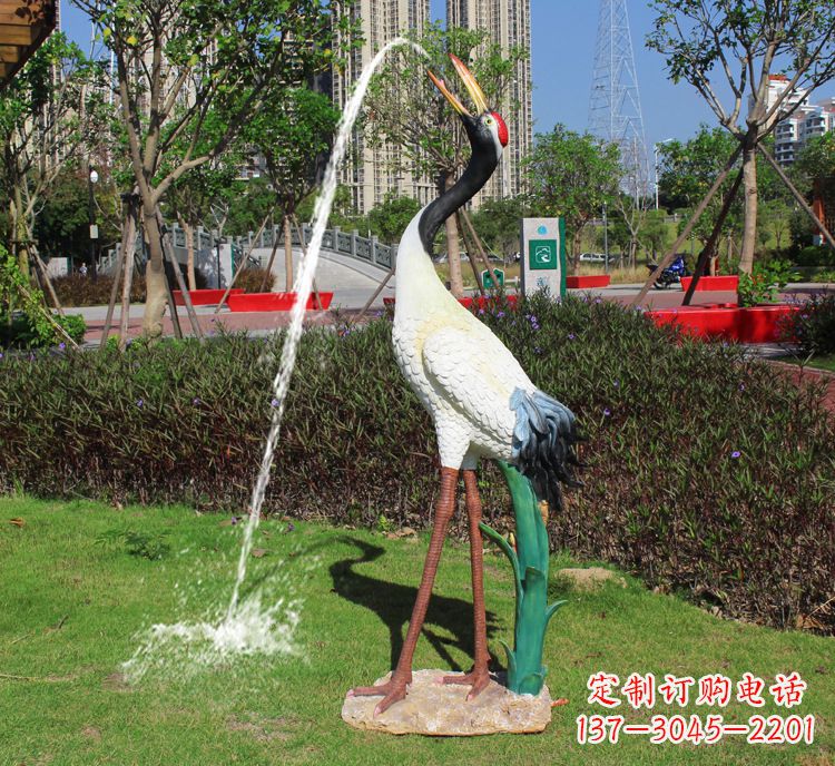 无锡精美雕塑仿真仙鹤动物雕塑